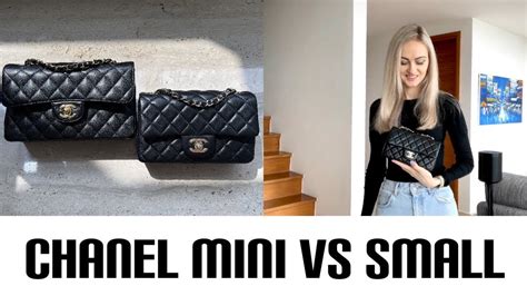 chanel new mini vs small|discontinued chanel flaps.